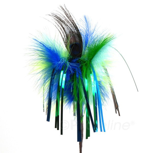 Go Cat Peacock Sparkler 逗貓棒｜Go Cat 美國手工逗貓棒及貓玩具 TNPets HK