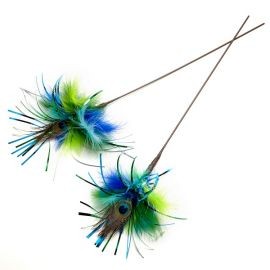 Go Cat Peacock Sparkler 逗貓棒｜Go Cat 美國手工逗貓棒及貓玩具 TNPets HK