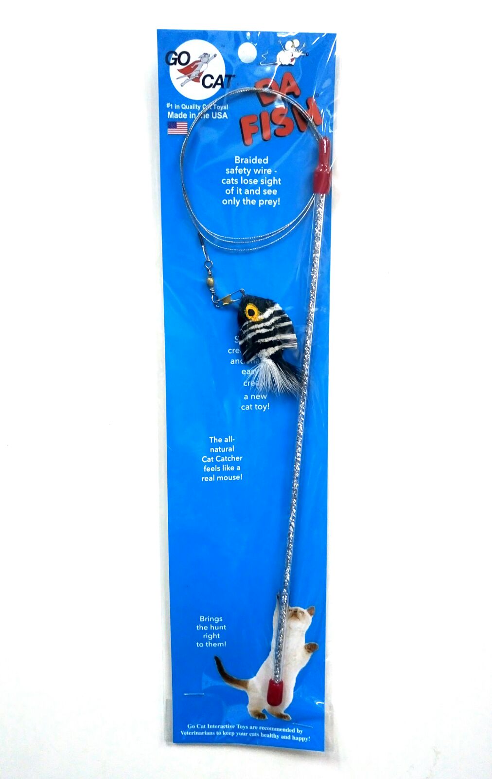 Go Cat Da Fish 逗貓棒｜Go Cat 美國手工逗貓棒及貓玩具 TNPets HK