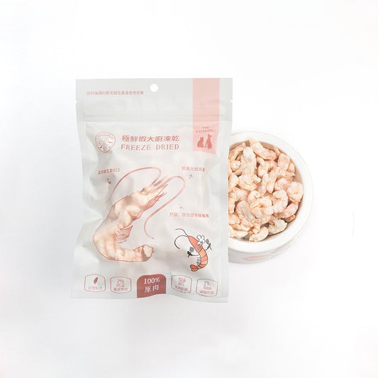 派庫廚房 極鮮蝦大廚凍乾寵物小食 40g